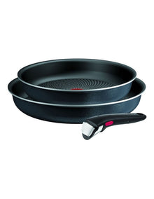 Ingenio So'Light Induction Non-Stick Frypan Set 3 Piece in Grey Twinkle