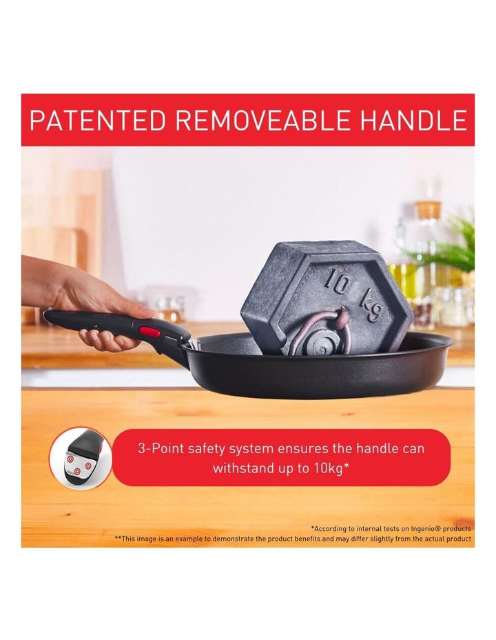 Ingenio So'Light Induction Non-Stick Frypan Set 3 Piece in Grey Twinkle