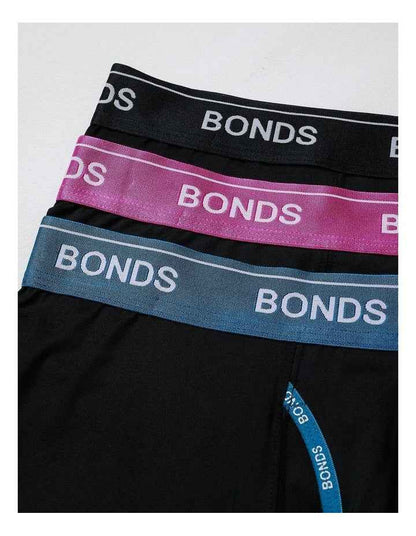 Guyfront Microfibre Trunk 3 Pack in Black