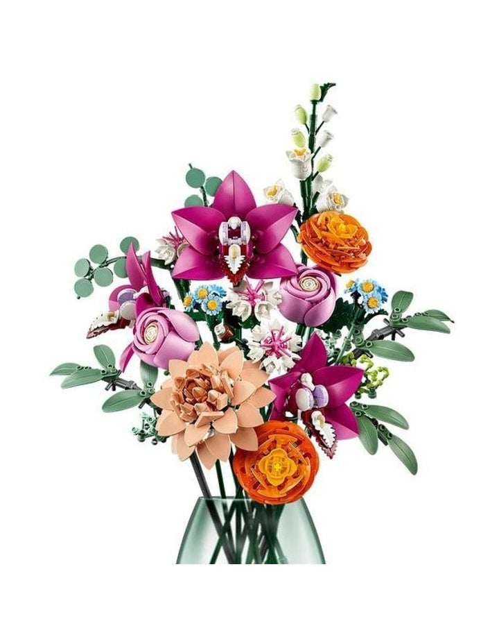 Botanicals Pretty Pink Flower Bouquet 10342 Building Kit