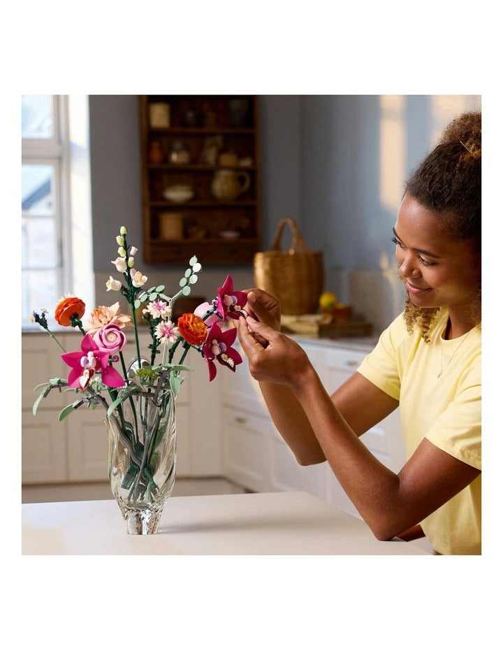 Botanicals Pretty Pink Flower Bouquet 10342 Building Kit