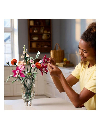 Botanicals Pretty Pink Flower Bouquet 10342 Building Kit
