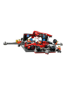 City F1 Pit Stop And Pit Crew With Ferrari Car 60443 Vehicle Toy