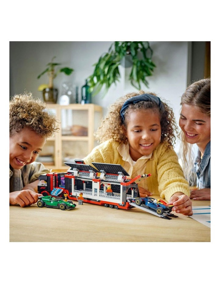 City F1 Truck With RB20 And AMR24 F1 Cars 60445 Playset