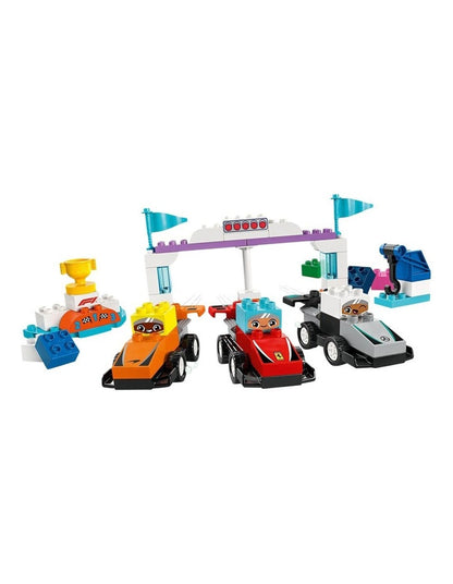 Duplo Town F1 Team Race Cars And Drivers 10445 Building Toy