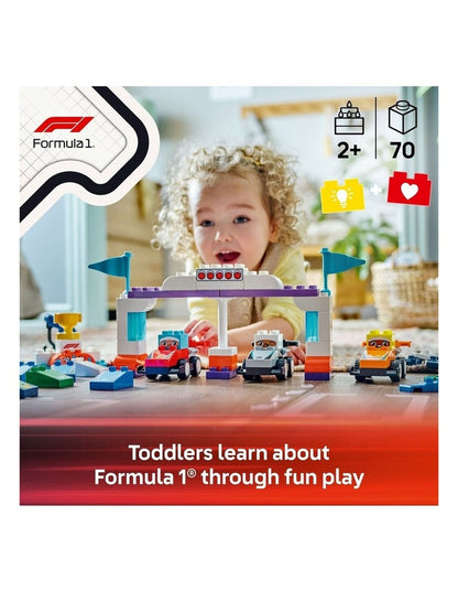 Duplo Town F1 Team Race Cars And Drivers 10445 Building Toy