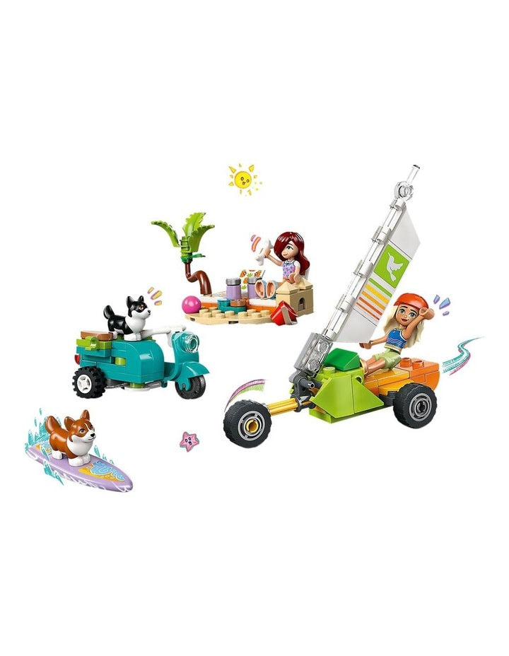 Friends Surfing Dogs and Scooter Adventure Set 42641