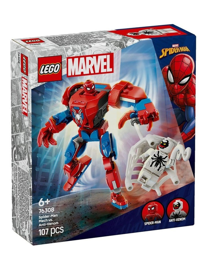 Super Heroes Spider Man Mech vs. Anti Venom 76308