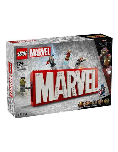 Super Heroes Marvel Logo and Minifigures 76313