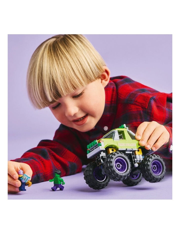 Super Heroes Marvel The Hulk Truck vs Thanos 76312 in Multi