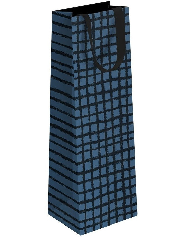 Bottle Gift Bag in Navy