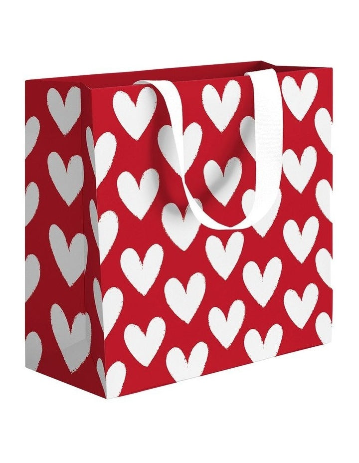 Large Gift Bag in Happy Hearts