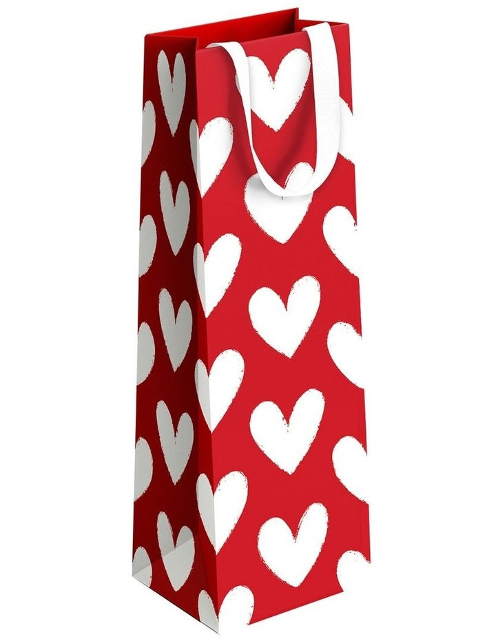 Bottle Gift Bag in Red