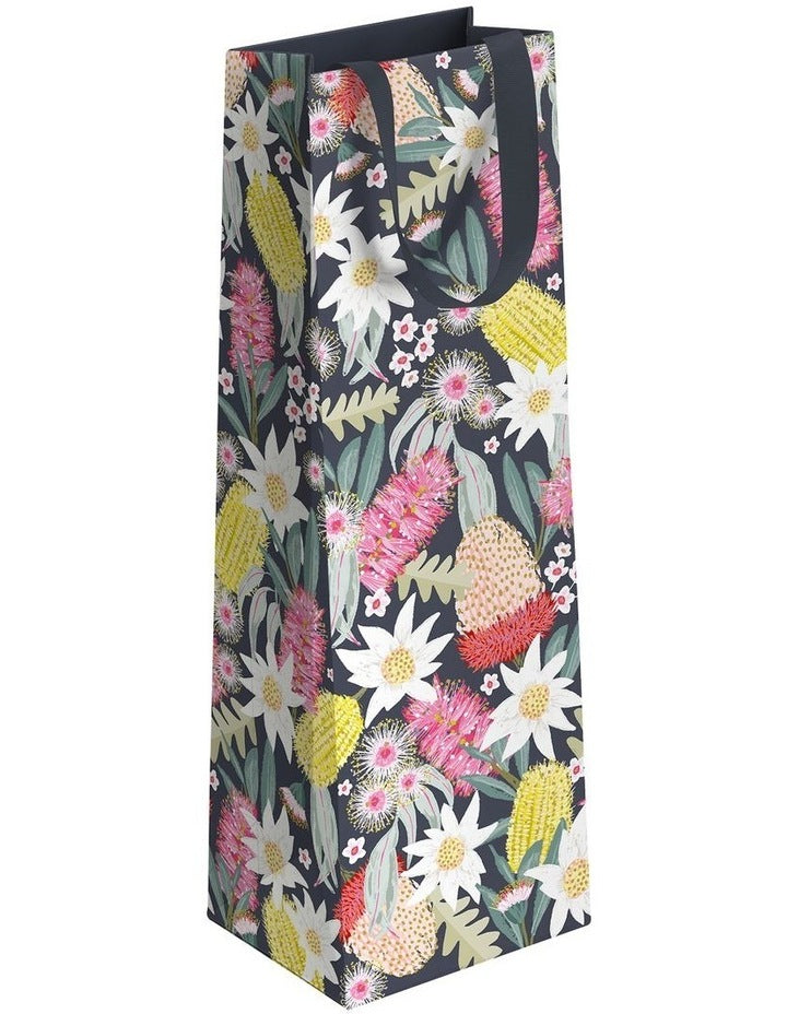 Bottle Gift Bag Wildflowers in Multi