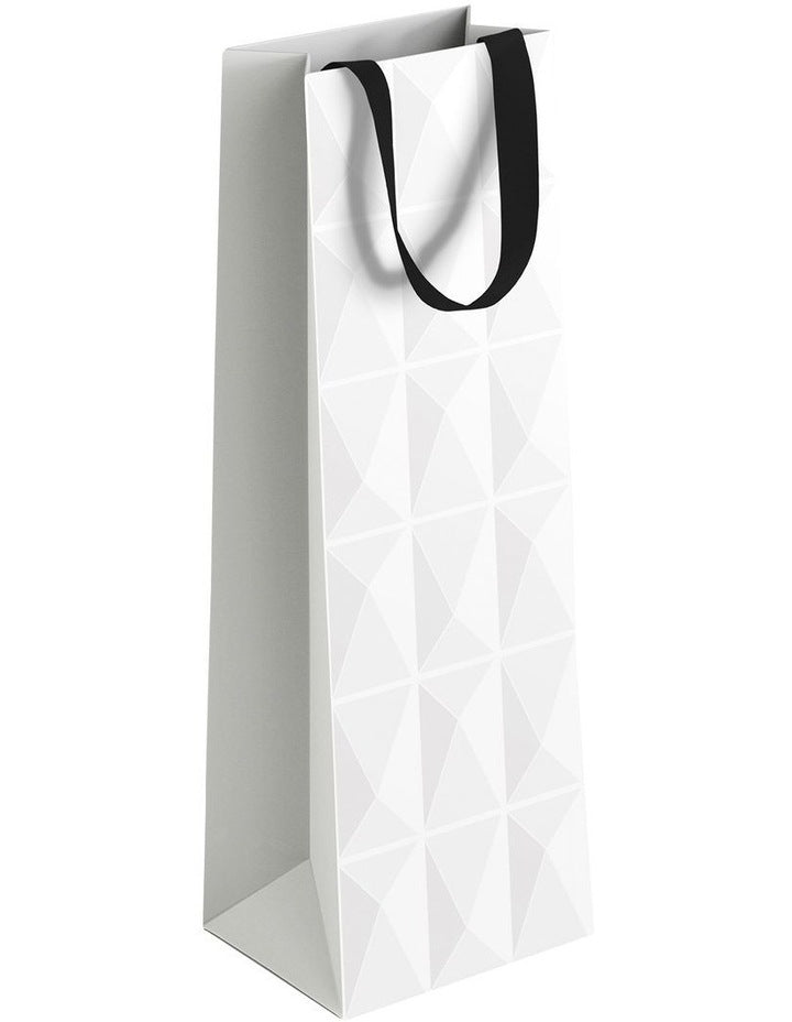 Bottle Gift Bag in White