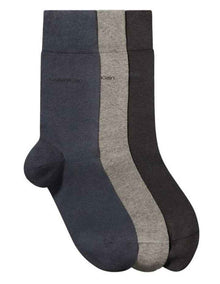 Plain Socks 3 Pack in Multi