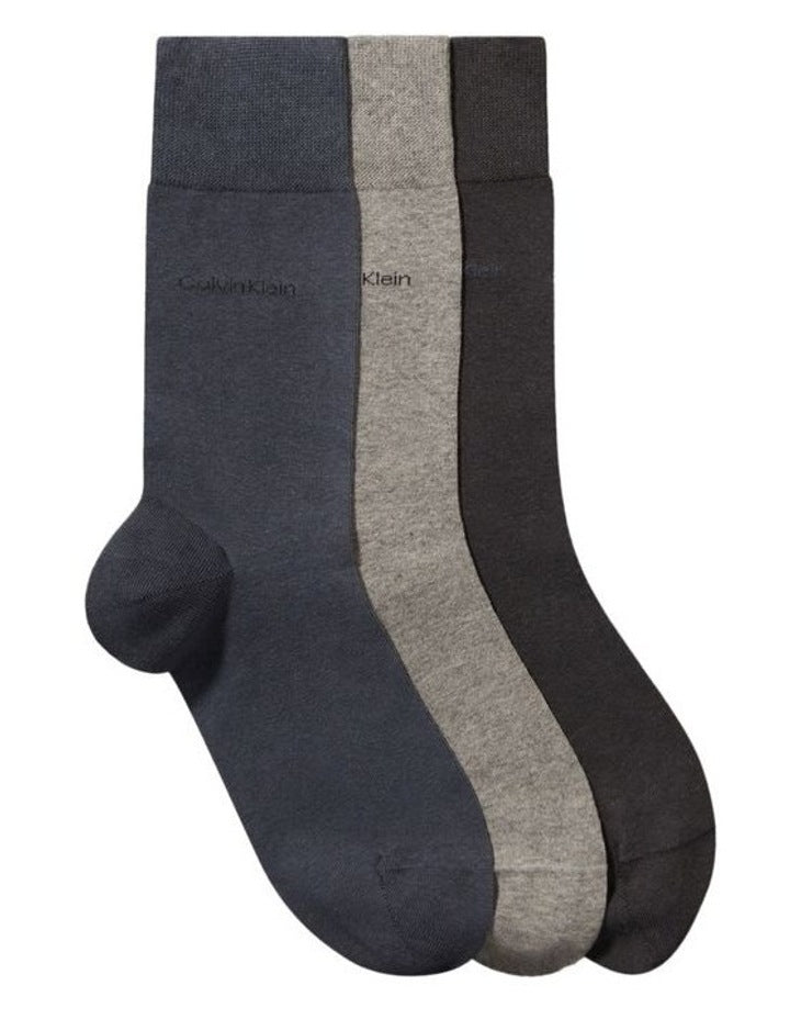 Plain Socks Pack of 3 in Multi