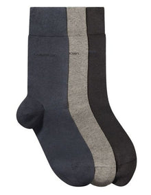 Plain Socks Pack of 3 in Multi