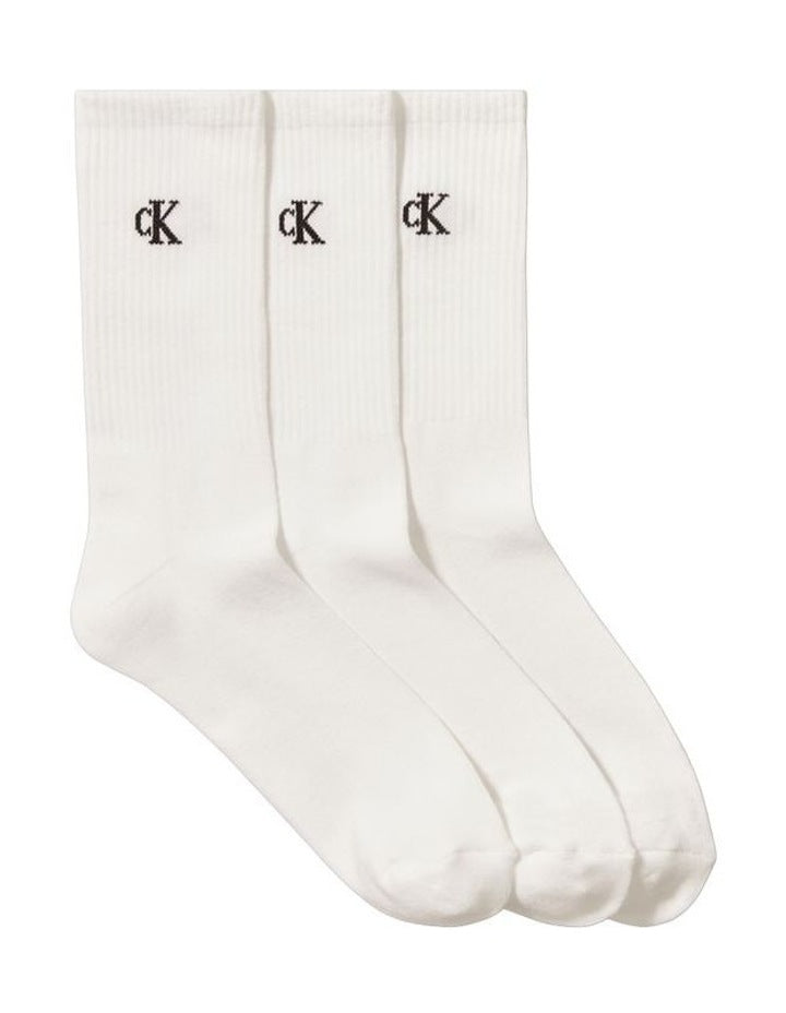 Logo Sports Crew Socks Pack Of 3 in White