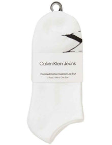 Logo Sports Lowcut Liner Socks 3 Pack in White