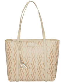 Sylvie Shopper Tote Bag in Stone