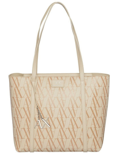 Sylvie Shopper Tote Bag in Stone