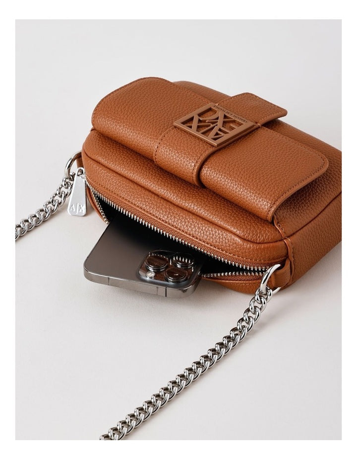 Susy Soft Camera Crossbody Bag in Whisky