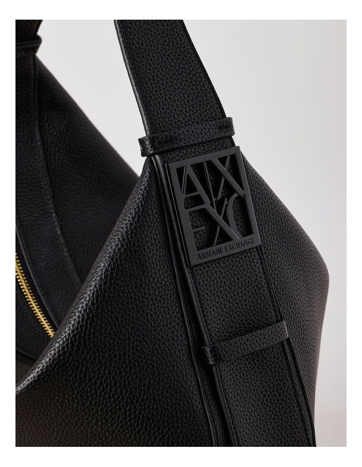 Susy Soft Lge Hobo Bag in Black