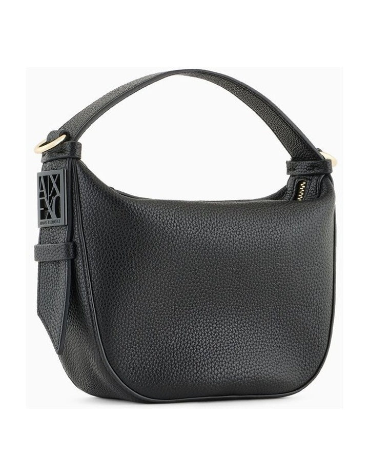 Susy Soft Small Hobo Bag in Black