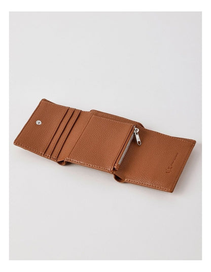 Wave Mini Wallet in Whisky