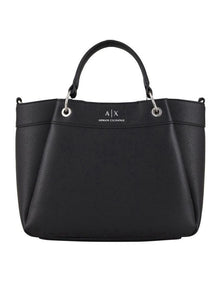 Wave Medium Tote Bag in Black