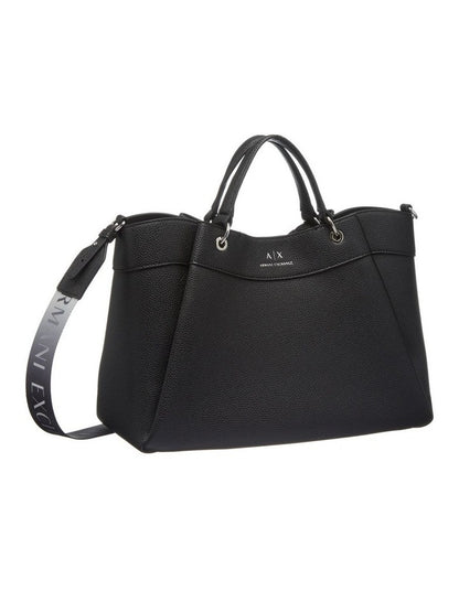 Wave Large Tote Bag in Black