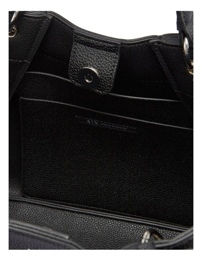 Wave Large Tote Bag in Black