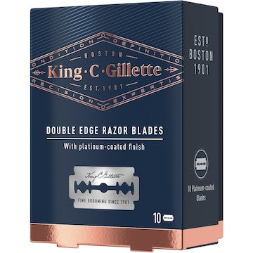 Gillette King C Double Edge Razor Blades 10 pack