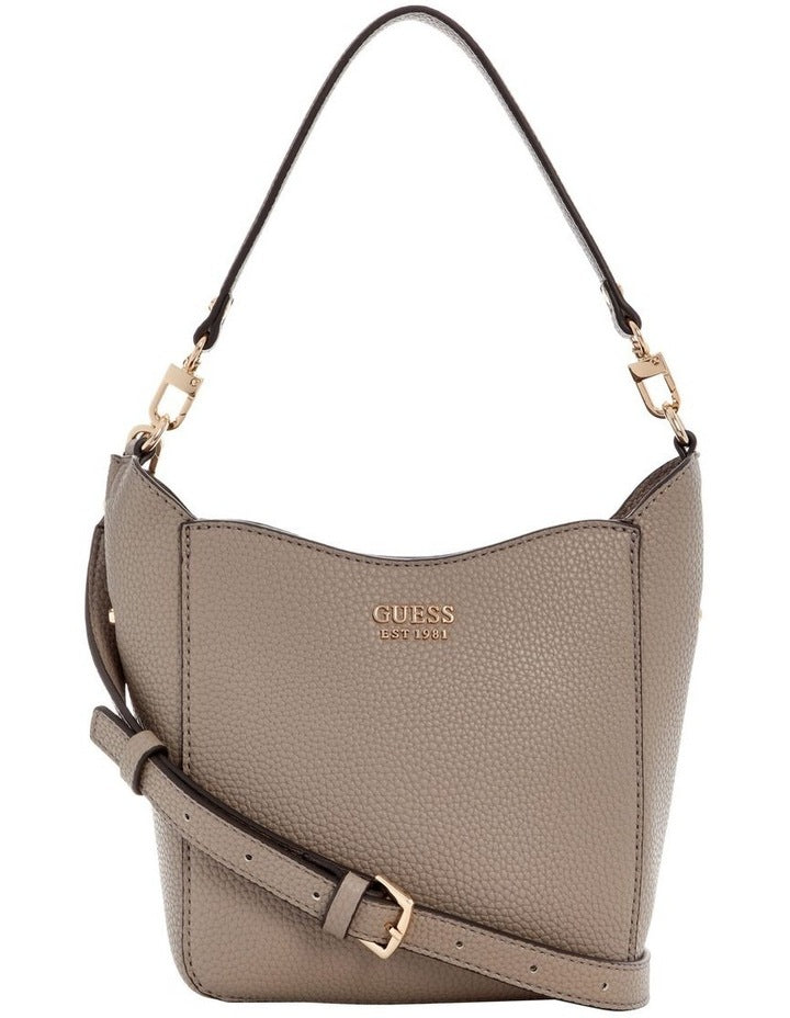 Brenton Small Bucket Bag in Dark Taupe