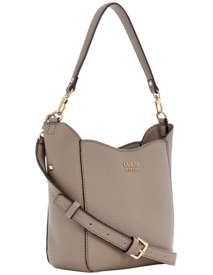 Brenton Small Bucket Bag in Dark Taupe