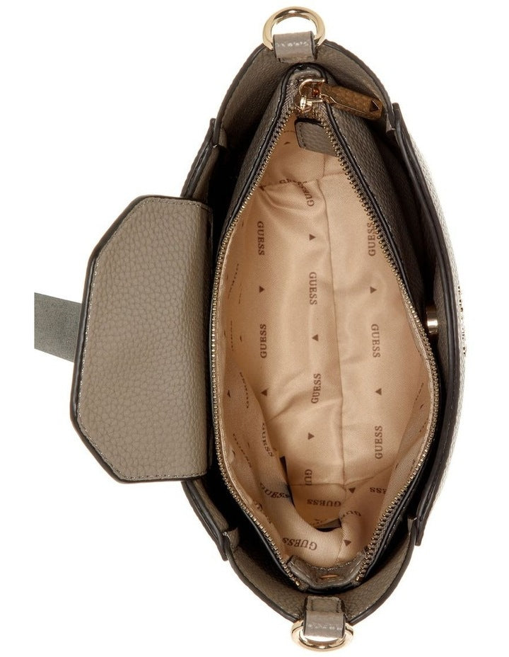 Brenton Small Bucket Bag in Dark Taupe