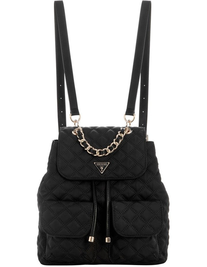 Giully Flap Back Pack in Black