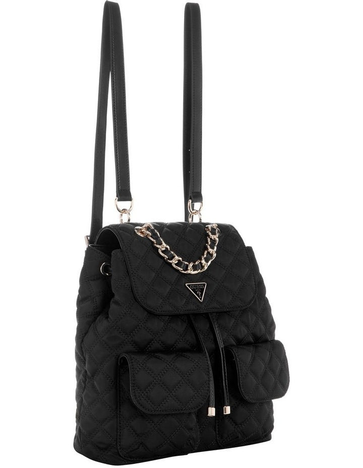 Giully Flap Back Pack in Black