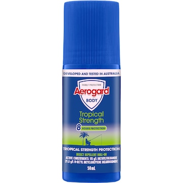 Aerogard Tropical Strength Insect Repellent Roll On 50mL