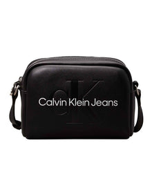 Sculpted Camera Crossbody Bag in Black