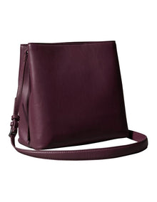 Convertible Bucket Bag in Wine