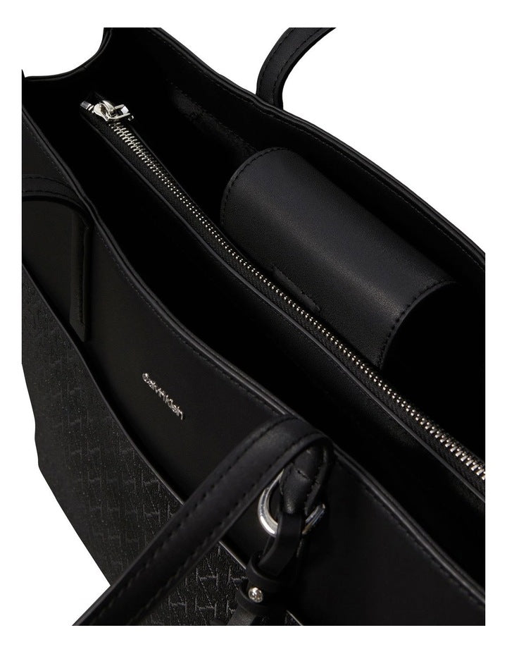 Must Medium Tote Bag in Black Monogram