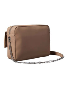 Camera With Pocket Crossbody Bag in Camel