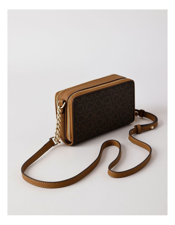 Marybelle Crossbody Bag in Brown Mono