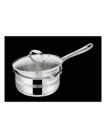 Cook Smart Induction Pot Set + Lids 3 Piece in Stainless Steel