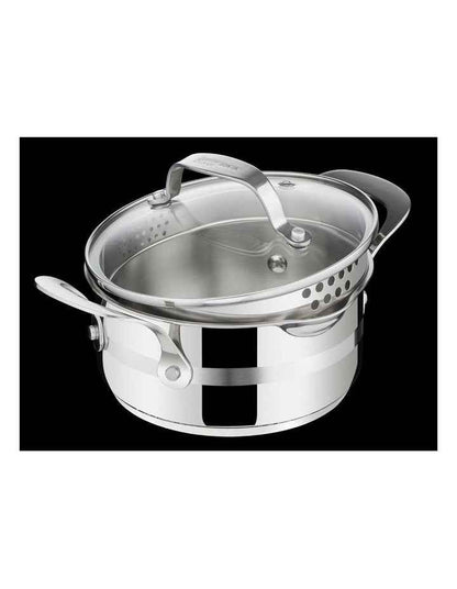 Cook Smart Induction Pot Set &#43; Lids 3 Piece in Stainless Steel
