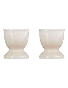 La Jardin Tulip Egg Cups Set 2 Piece in Meringue