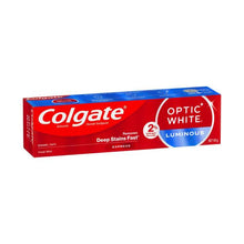 COLGATE OPTIC WHITELUMINOUS EXPRESS TEETH WHITENING TOOTHPASTE 2% HYDROGEN PEROXIDE 125 GRAM