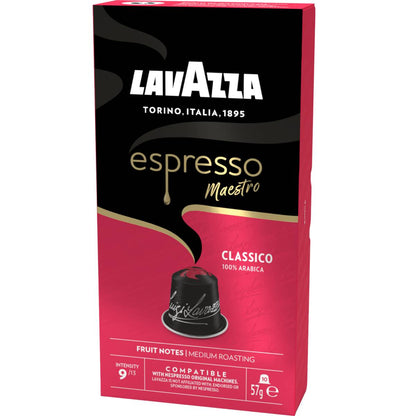 Lavazza Espresso Classico Nespresso Compatible Coffee Pods 10 Pack